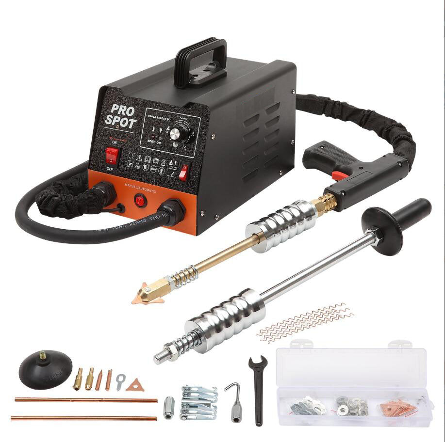 3KW Auto Body Spot Welding Stud Welder Dent Repair Kit Dent Puller with 6 Welding Modes