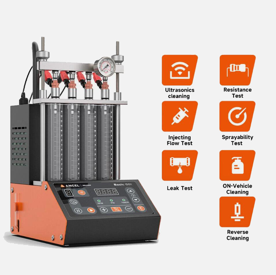 UPGRADED Auto Car Ultrasonic Fuel Injector Tester Cleaner Cleaning Machine AU