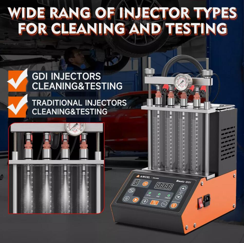 UPGRADED Auto Car Ultrasonic Fuel Injector Tester Cleaner Cleaning Machine AU