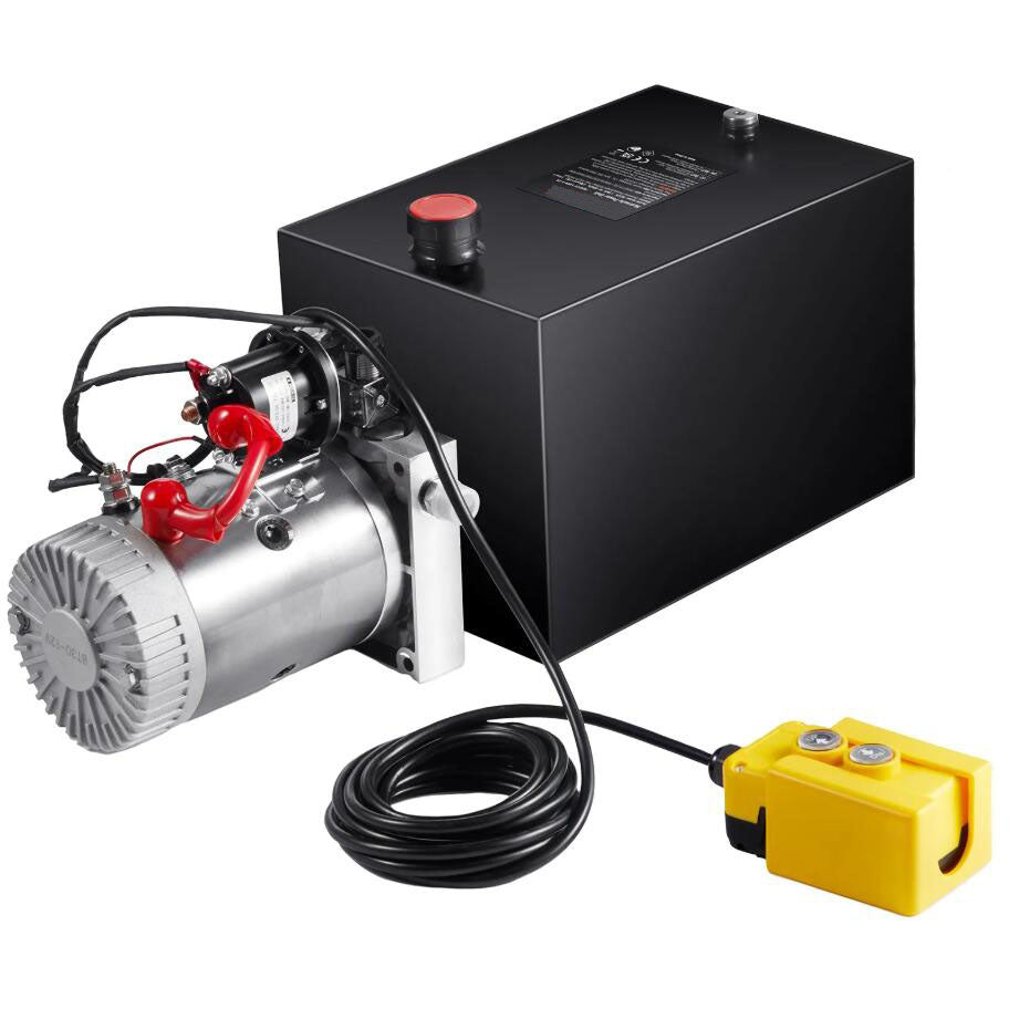 3200 PSI  20 Quart Hydraulic Pump Power Unit Single Acting Dump Trailer Pump Heavy Duty