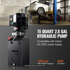 Heavy Duty 3200 PSI 15 Quart Hydraulic Pump Power Unit Single Acting Dump Trailer Pump