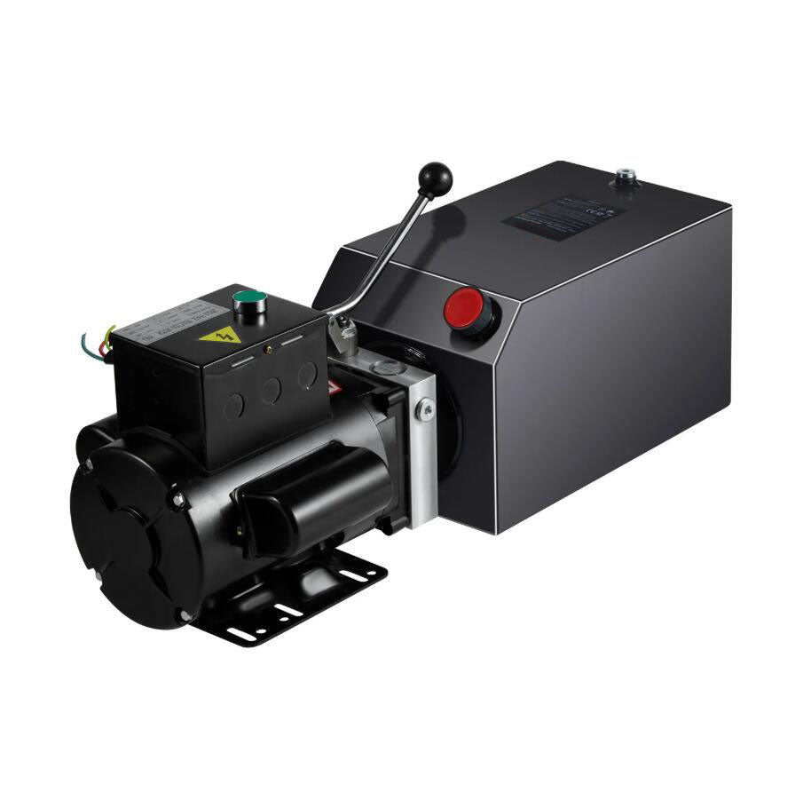 Heavy Duty 3200 PSI 15 Quart Hydraulic Pump Power Unit Single Acting Dump Trailer Pump