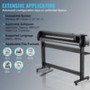 Powerful Vinyl Cutter Machine Cutting Plotter 53in SignMaster Decal Maker Bundle With LCD Panel