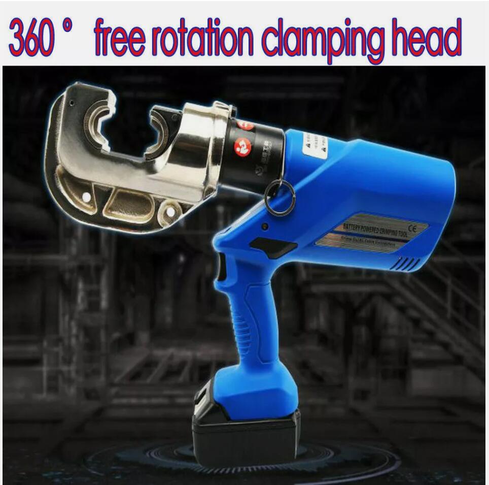 Premium Rechargeable 10-400mm Electric Hydraulic Plier Crimping Tool Cable Crimper AU