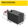 Heavy Duty 15 Quart Hydraulic Pump Electric Pump Single Acting for Dump Trailer AU