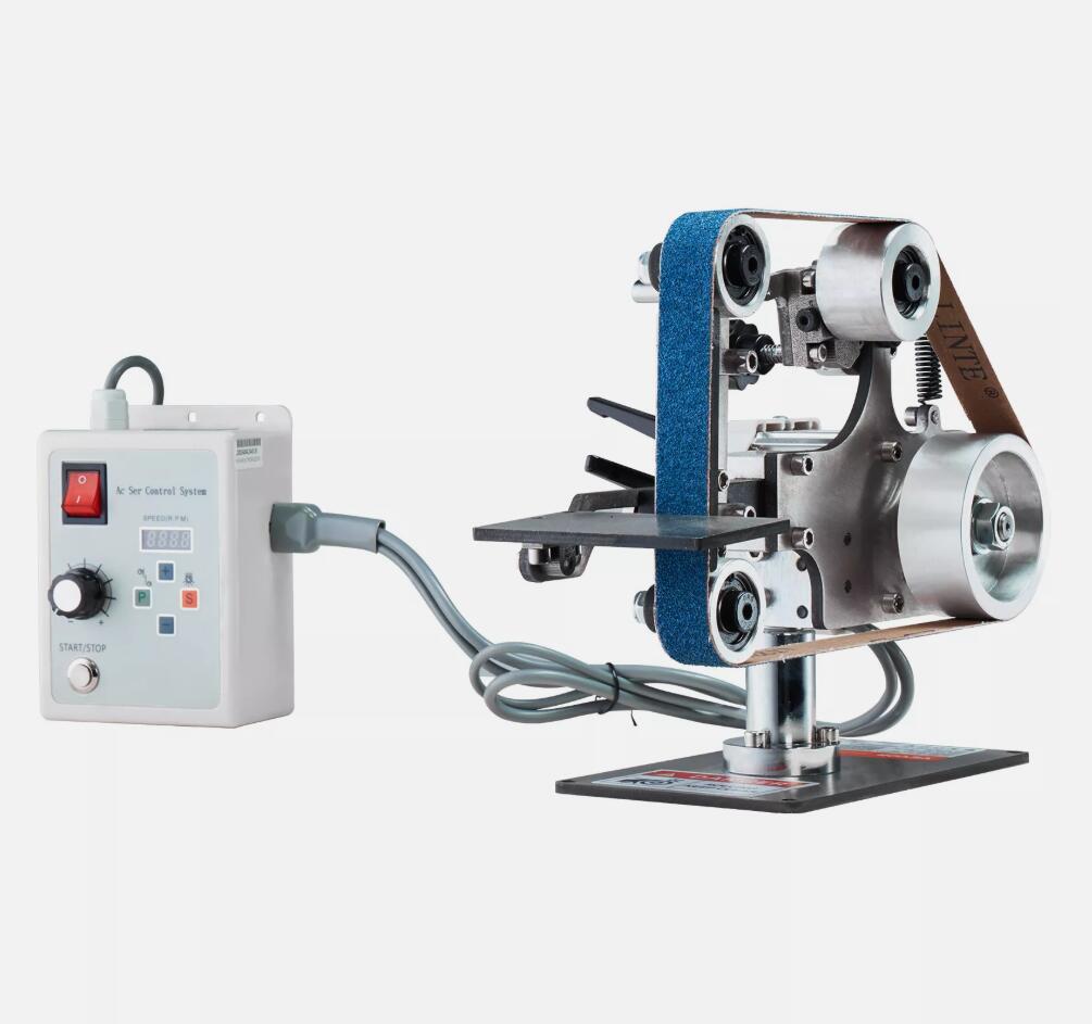 Powerful 550W Belt Grinder Sander 30 x 1-Inch Variable Speed with VFD 2 Grinding Moulds