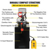Heavy Duty 12 Quart Double Acting Hydraulic Pump Electric Pump Metal Reservoir AU