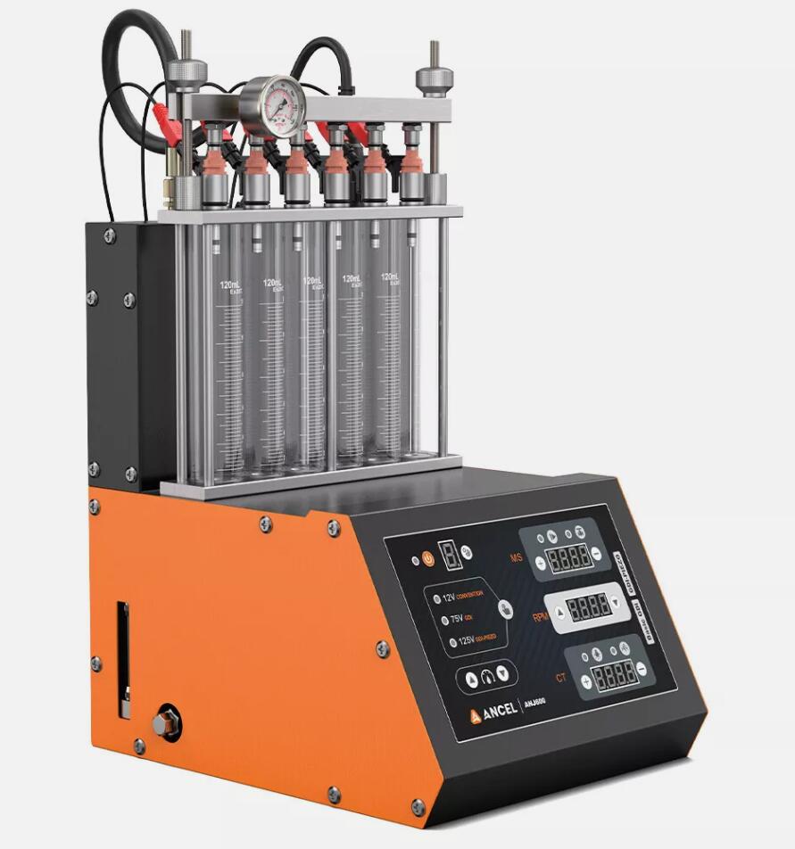 UPGRADED Auto Car Ultrasonic Fuel Injector Tester Cleaner Cleaning Machine 6 Cylinder AU