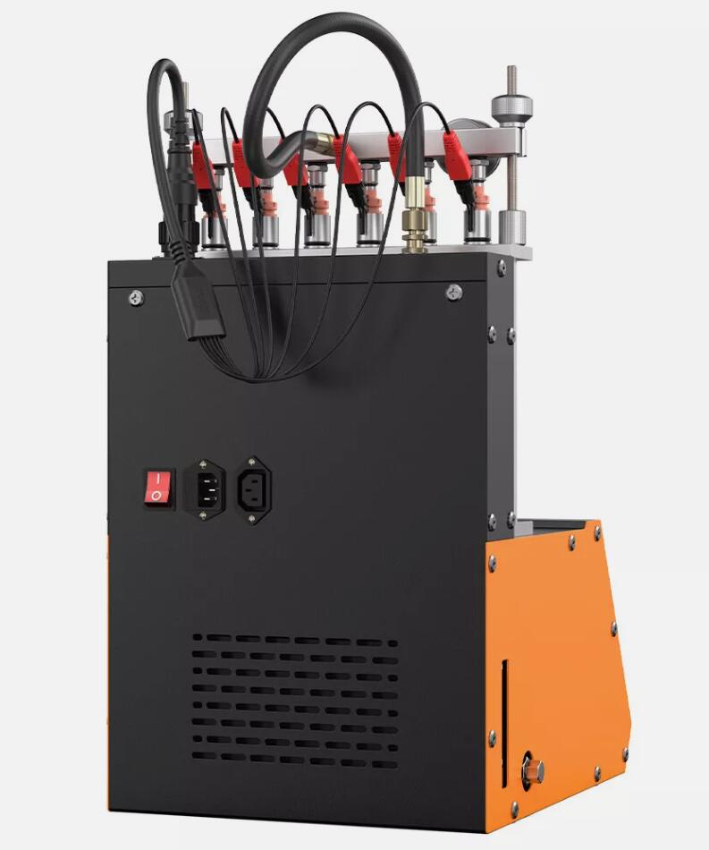 UPGRADED Auto Car Ultrasonic Fuel Injector Tester Cleaner Cleaning Machine 6 Cylinder AU