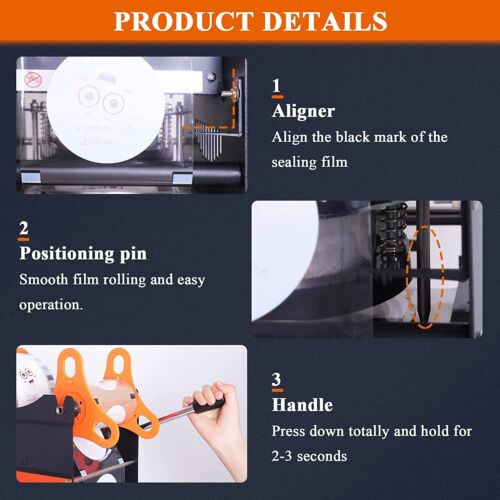 PREMIUM Automatic Electric Sealing Machine Cup Sealer Boba Tea Coffee Cafe