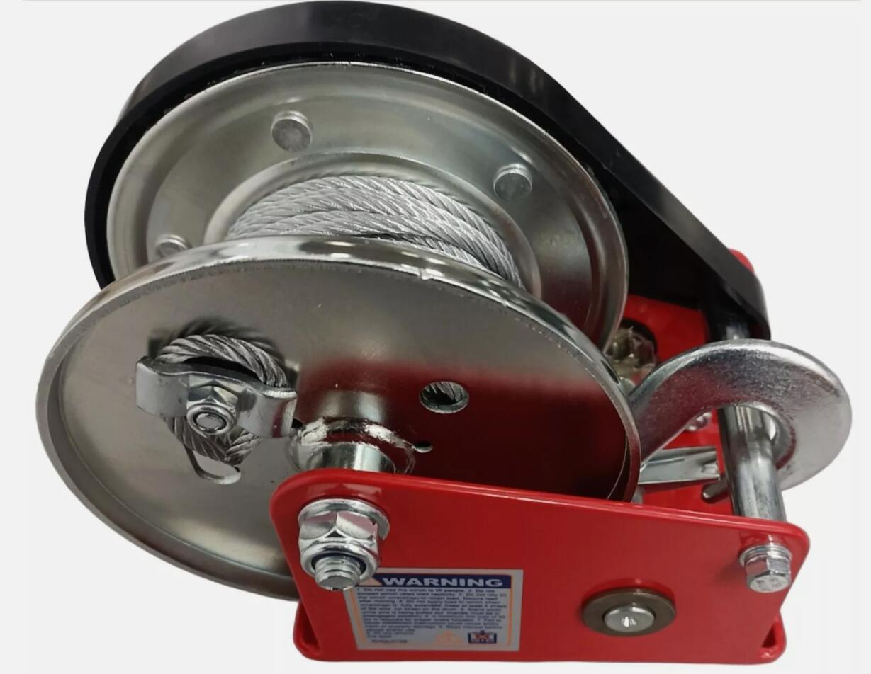 Heavy Duty 661 kg Capacity Automatic Brake Hand Winch With 10m Cable AU