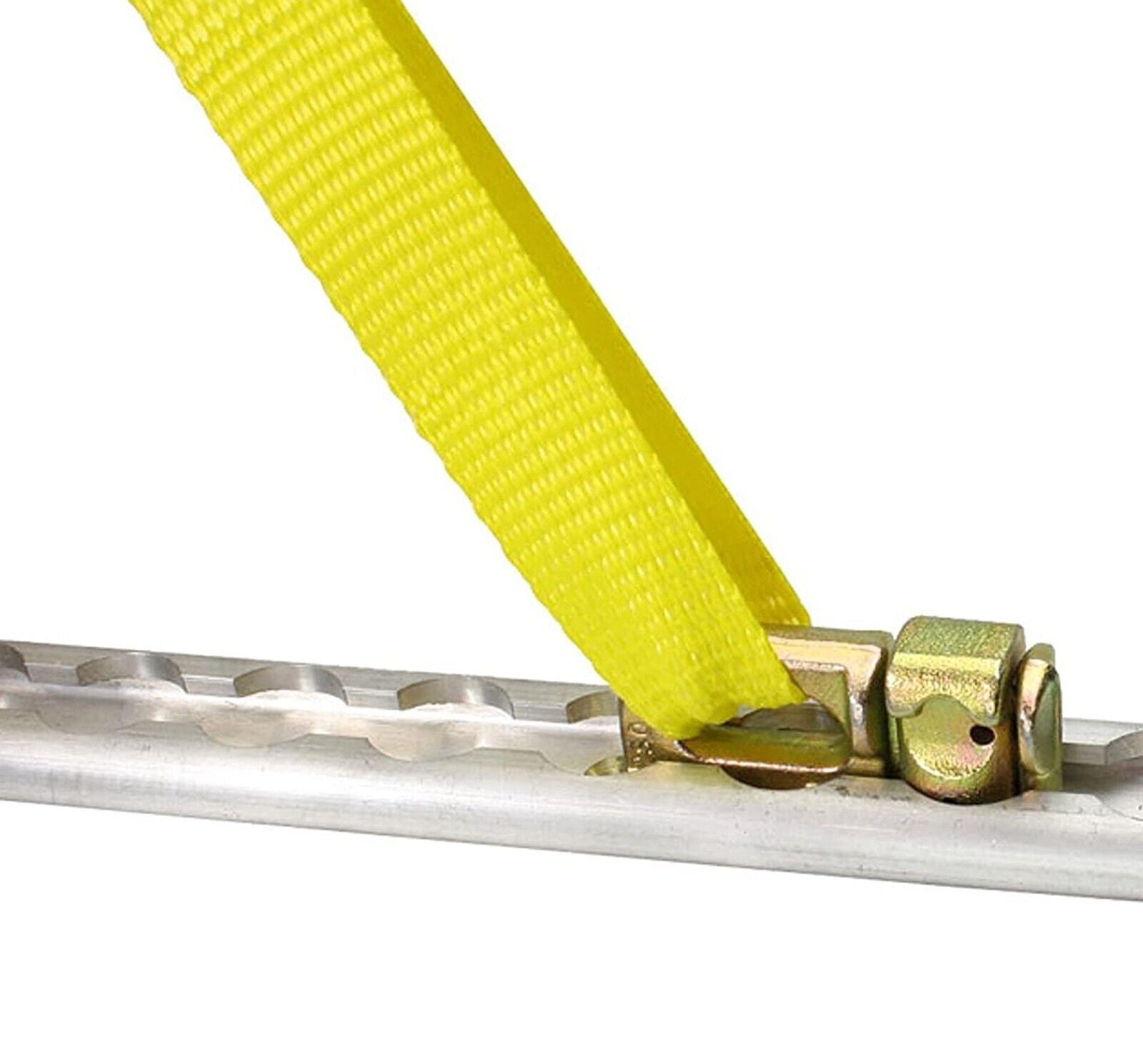 2x Track + 8x Rings 2M Anchor Track Tie Down Point Rail Double Stud Fi ...