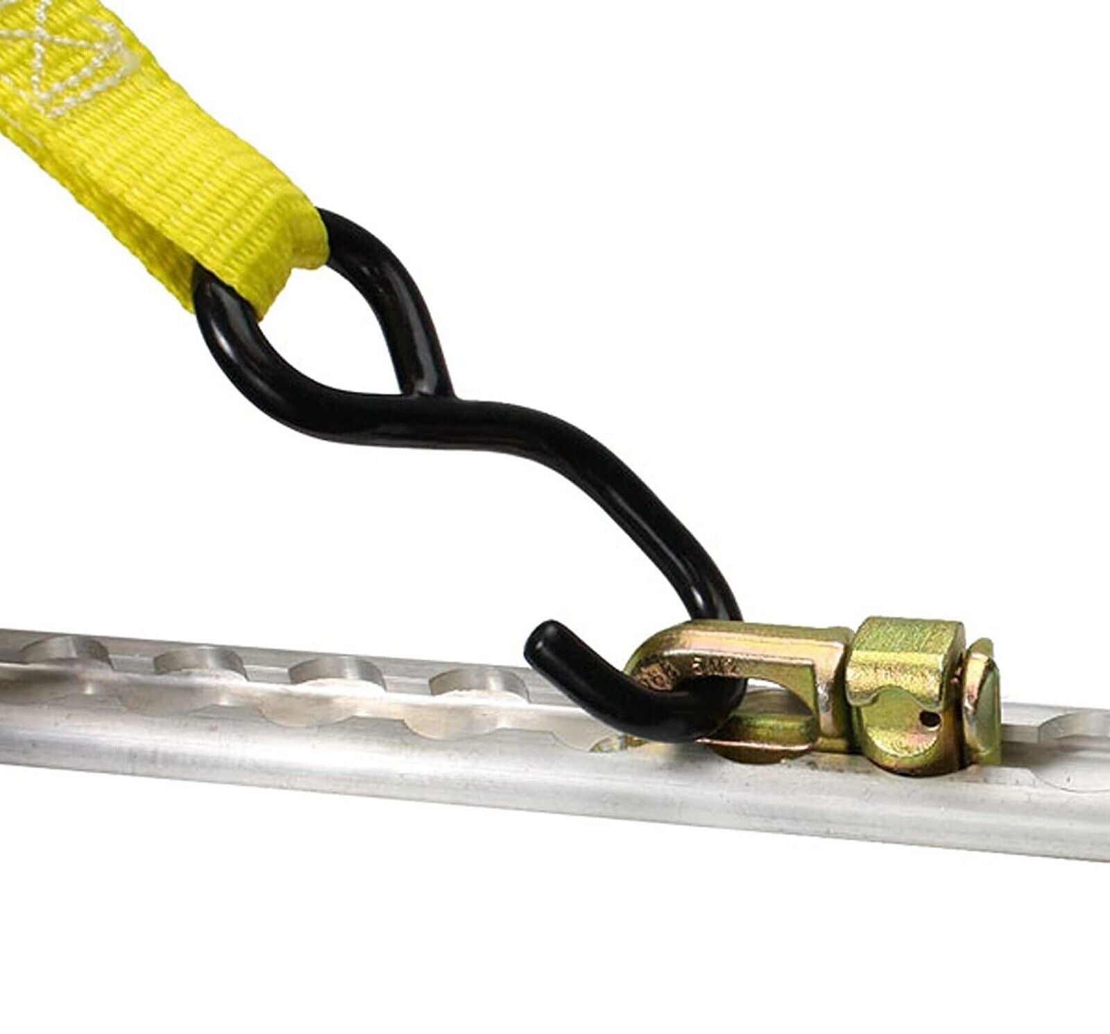 2x Track + 8x Rings 2M Anchor Track Tie Down Point Rail Double Stud Fi ...