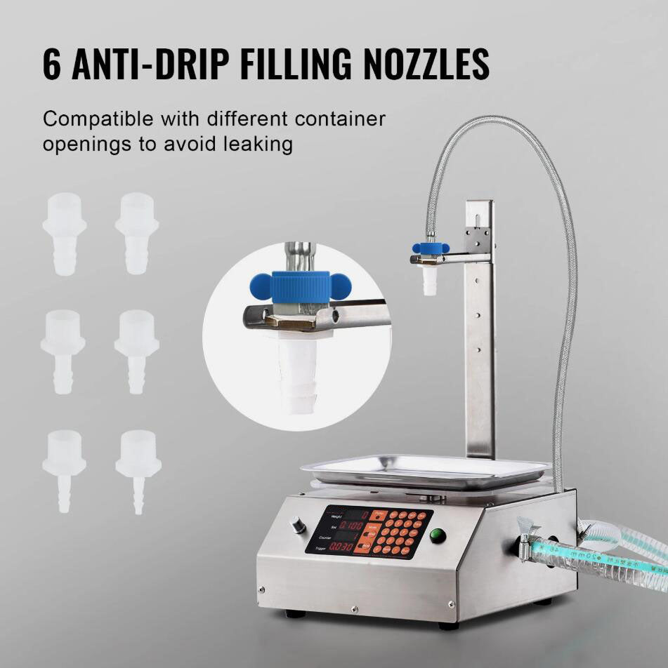 Food-Grade 30-15000 g Digital Control Automatic Liquid Filling Machine Bottle Filler