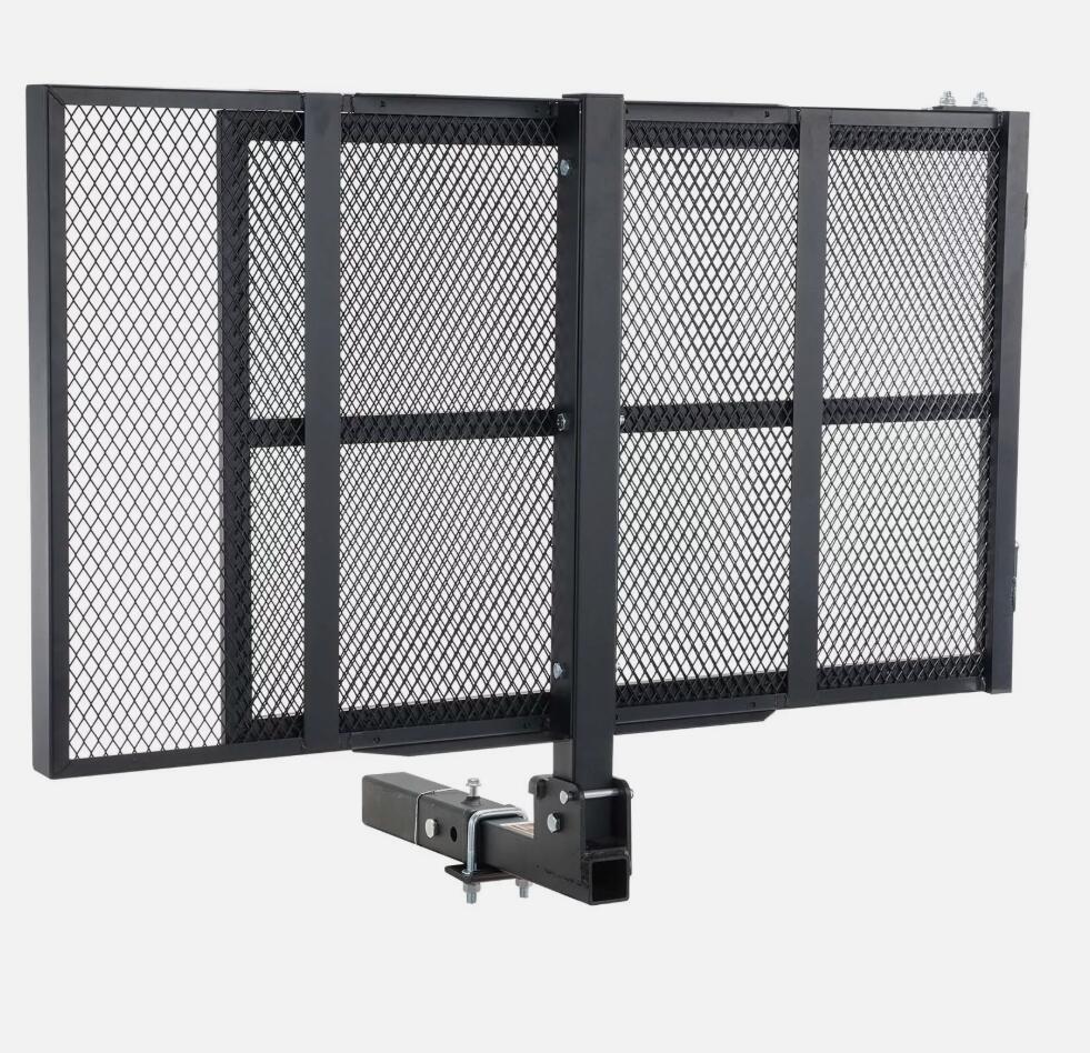 Heavy Duty 500LBS Hitch Mount Wheelchair Scooter Carrier With Folding Ramp 45.3"x25.6"