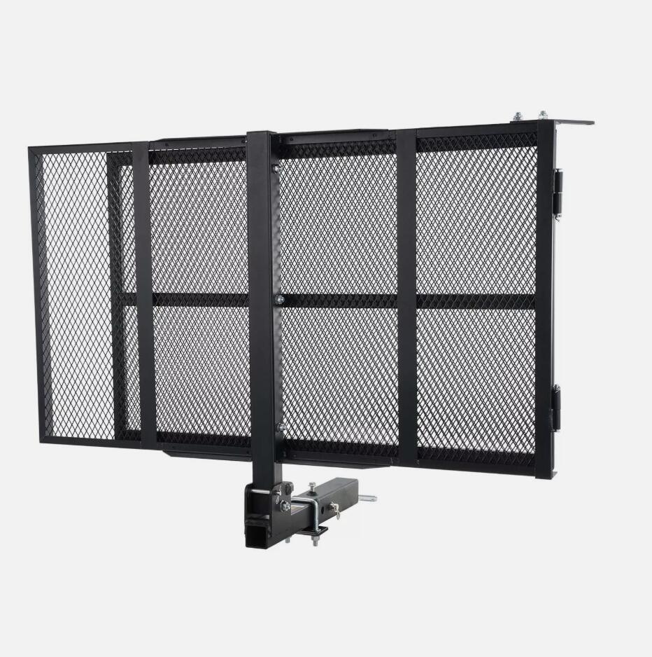 Heavy Duty 500LBS Hitch Mount Wheelchair Scooter Carrier With Folding Ramp 45.3"x25.6"