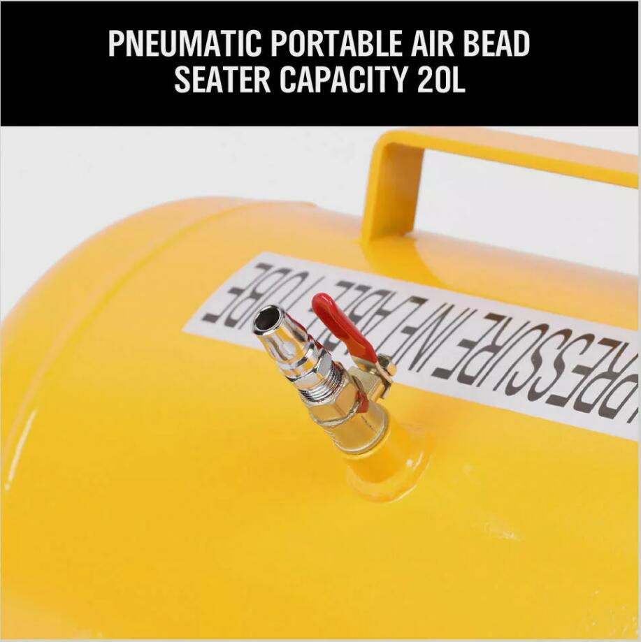 PREMIUM 5 Gallon 20 Litre Air Tank Bead Seater Tire Inflator Blaster Replacing Tool AU