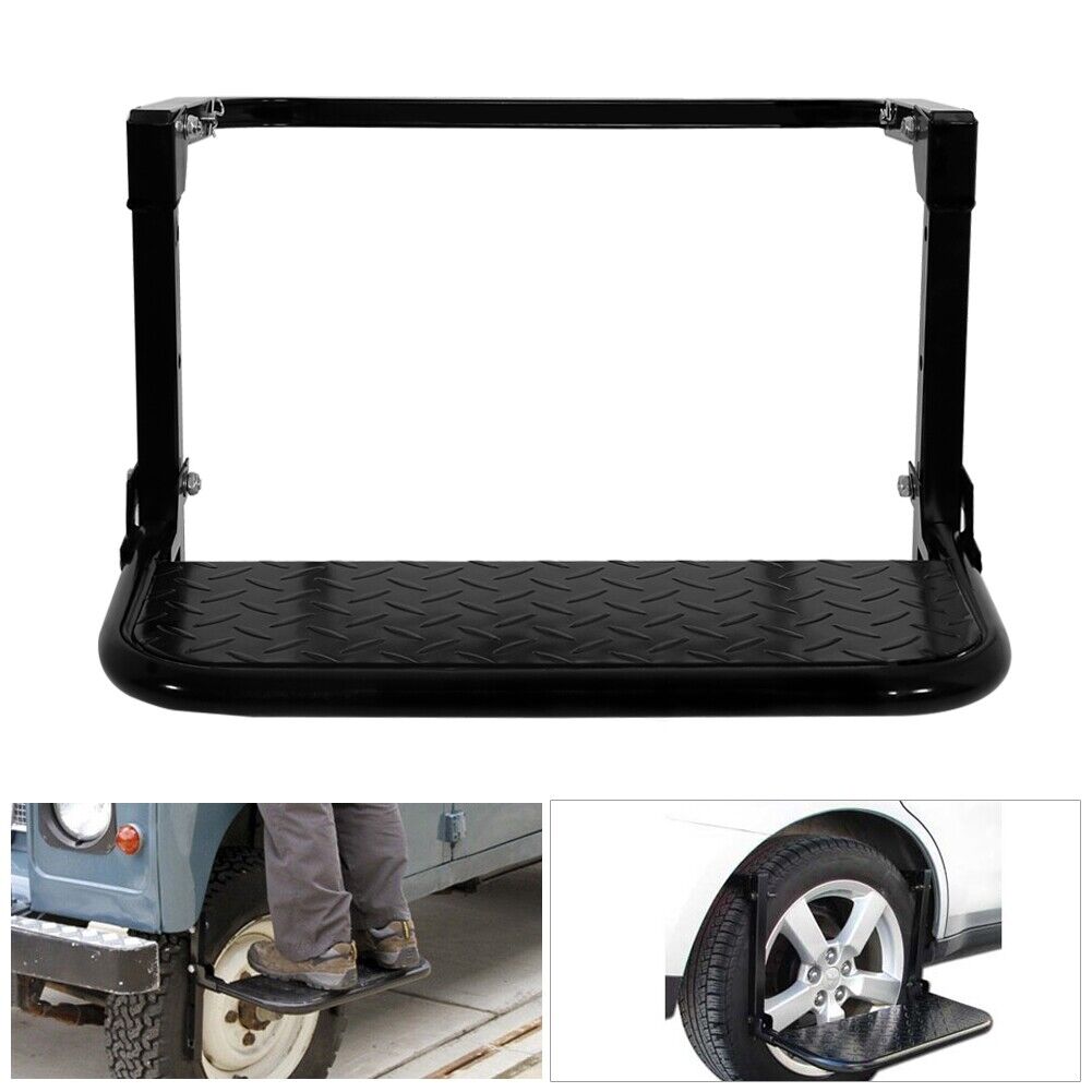 Car Van Wheel Ladder Tyre Foldable Step 4X4 Steel 200kg Capacity