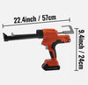 PREMIUM Cordless 6-Speed Cartridge Caulking Gun 300ml Silicone Gun 20V Battery AU