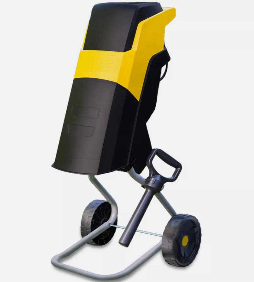 UPGRADED 2400W Electric Garden Mulcher Shredder Portable Wood Chipper on Wheels