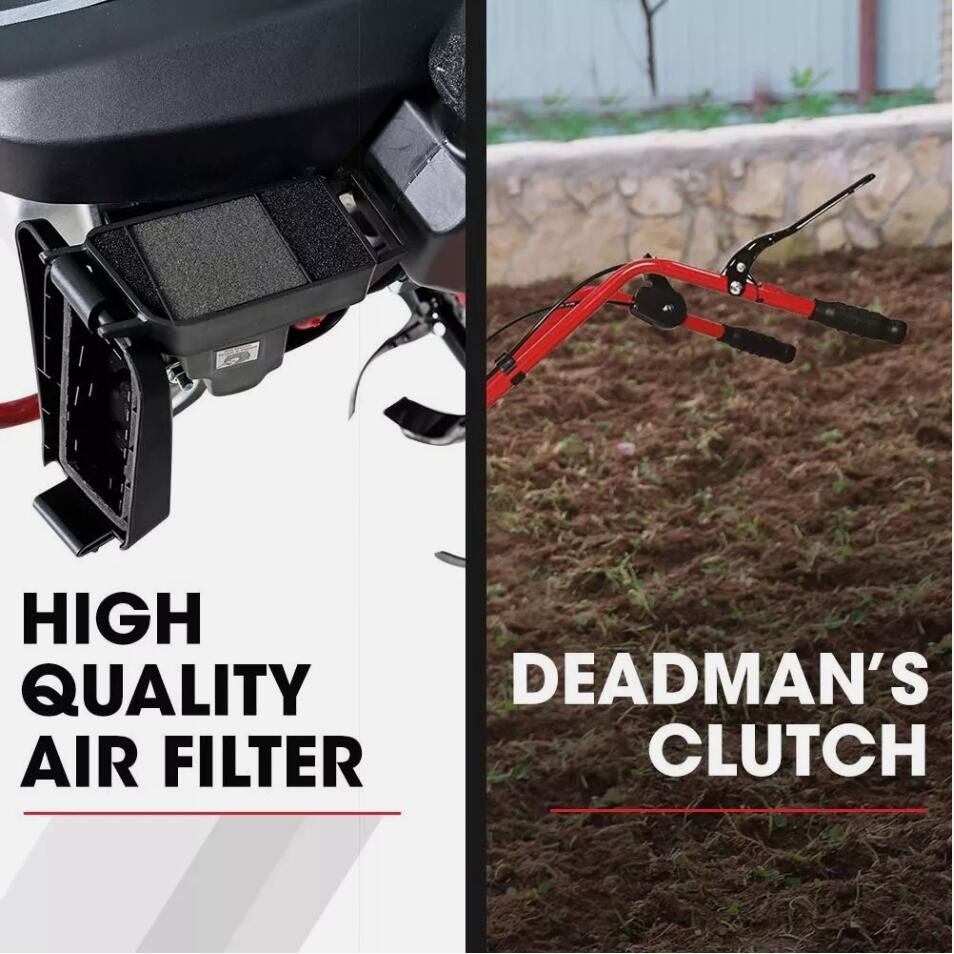 Heavy Duty 150cc 4-Stroke Tiller Cultivator Petrol Garden Rototiller Soil Turner AU