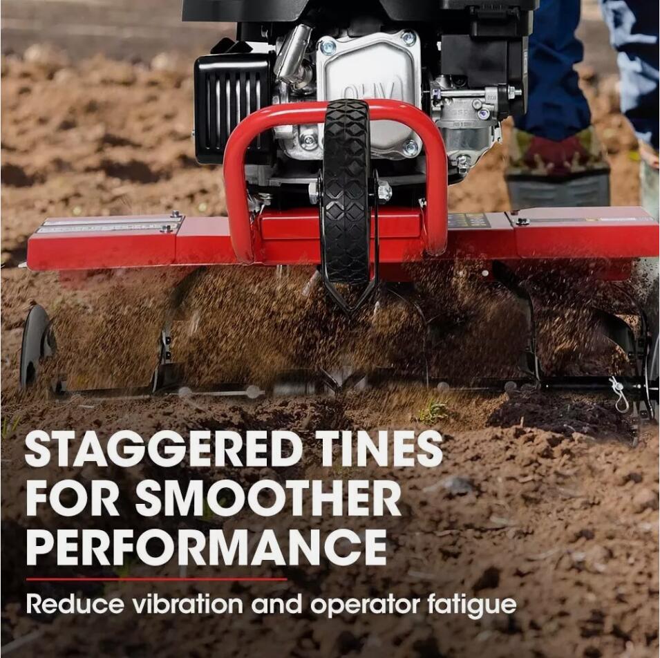 Heavy Duty 150cc 4-Stroke Tiller Cultivator Petrol Garden Rototiller Soil Turner AU