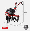 Heavy Duty 150cc 4-Stroke Tiller Cultivator Petrol Garden Rototiller Soil Turner AU