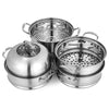 Heavy-Duty Stainless Steel 5-Tier Food Steamer Pot 30cm Cooking Food Stock Cookware