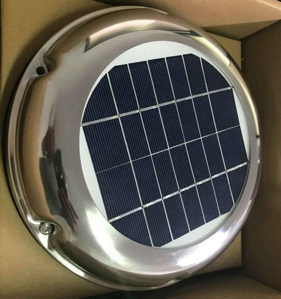 2.5w Solar POWERED Attic Fan Exhaust Ventilation Boat deck Caravan