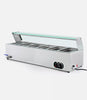 6 Pan 1500W Stainless Steel Electric Food Warmer 37L Buffet Server Bain Marie With Shelf