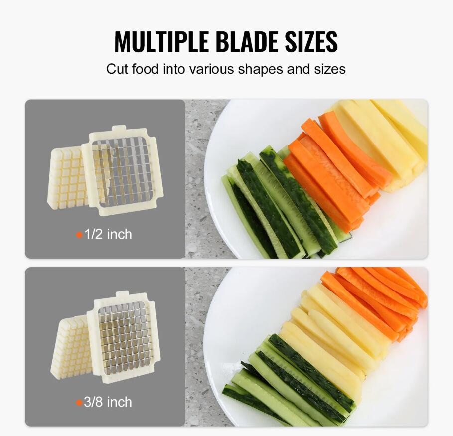 UPGRADED Stainless Steel Electric French Fry Cutter Potato Vegetable Slicer Chopper AU