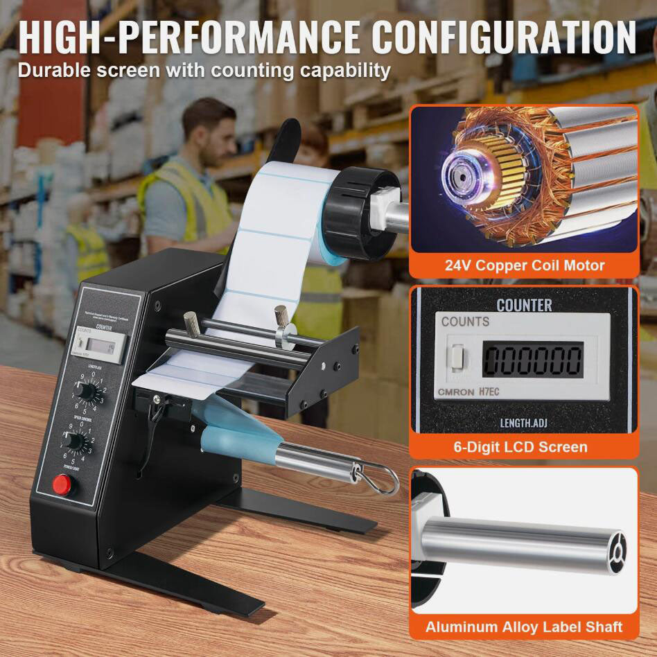 Premium 15-125 mm Automatic Label Dispenser Stripper Sticker Separating Machine AU