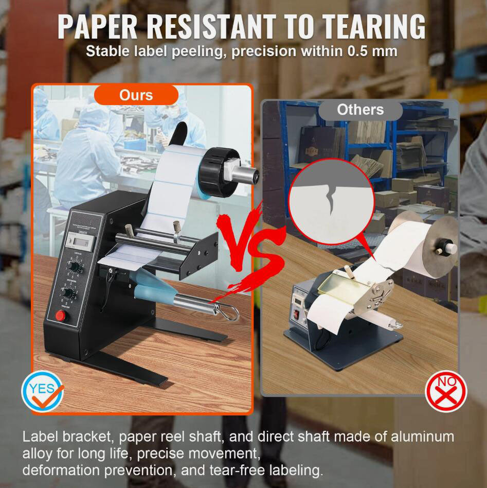 Premium 15-125 mm Automatic Label Dispenser Stripper Sticker Separating Machine AU