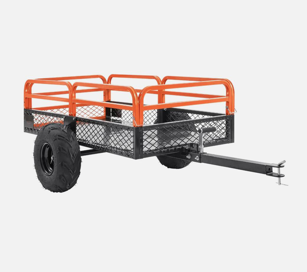 Heavy Duty 1500 lbs Dump Trailer Tow Behind Dump Cart 15 Cu. Ft. Steel Construction AU