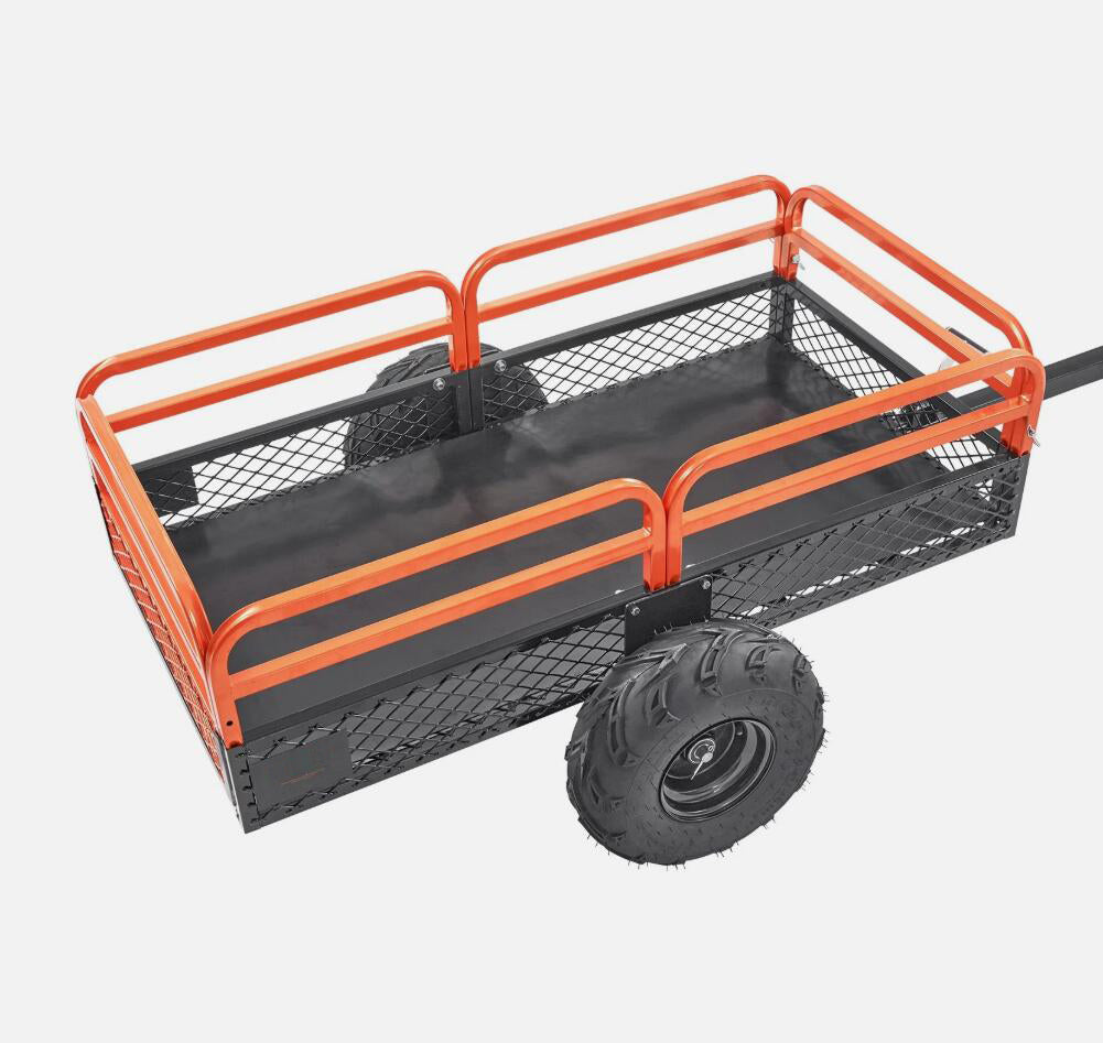 Heavy Duty 1500 lbs Dump Trailer Tow Behind Dump Cart 15 Cu. Ft. Steel Construction AU
