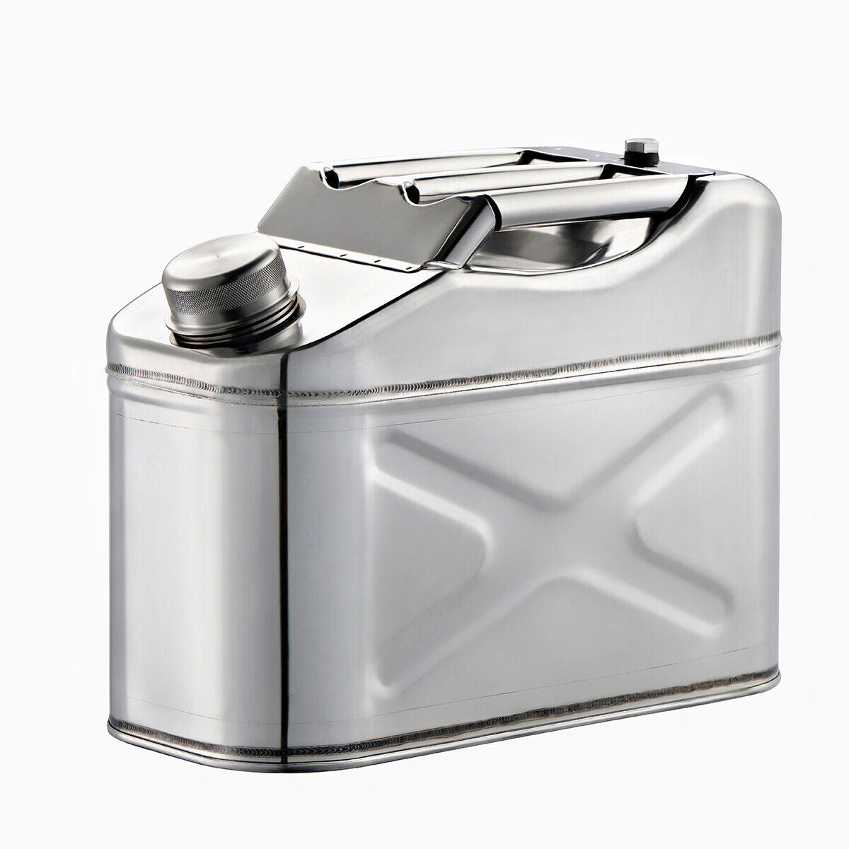 20L Jerry Can Fuel Storage with Built-in Spout for Boat 4WD Car 304 Stainless Steel