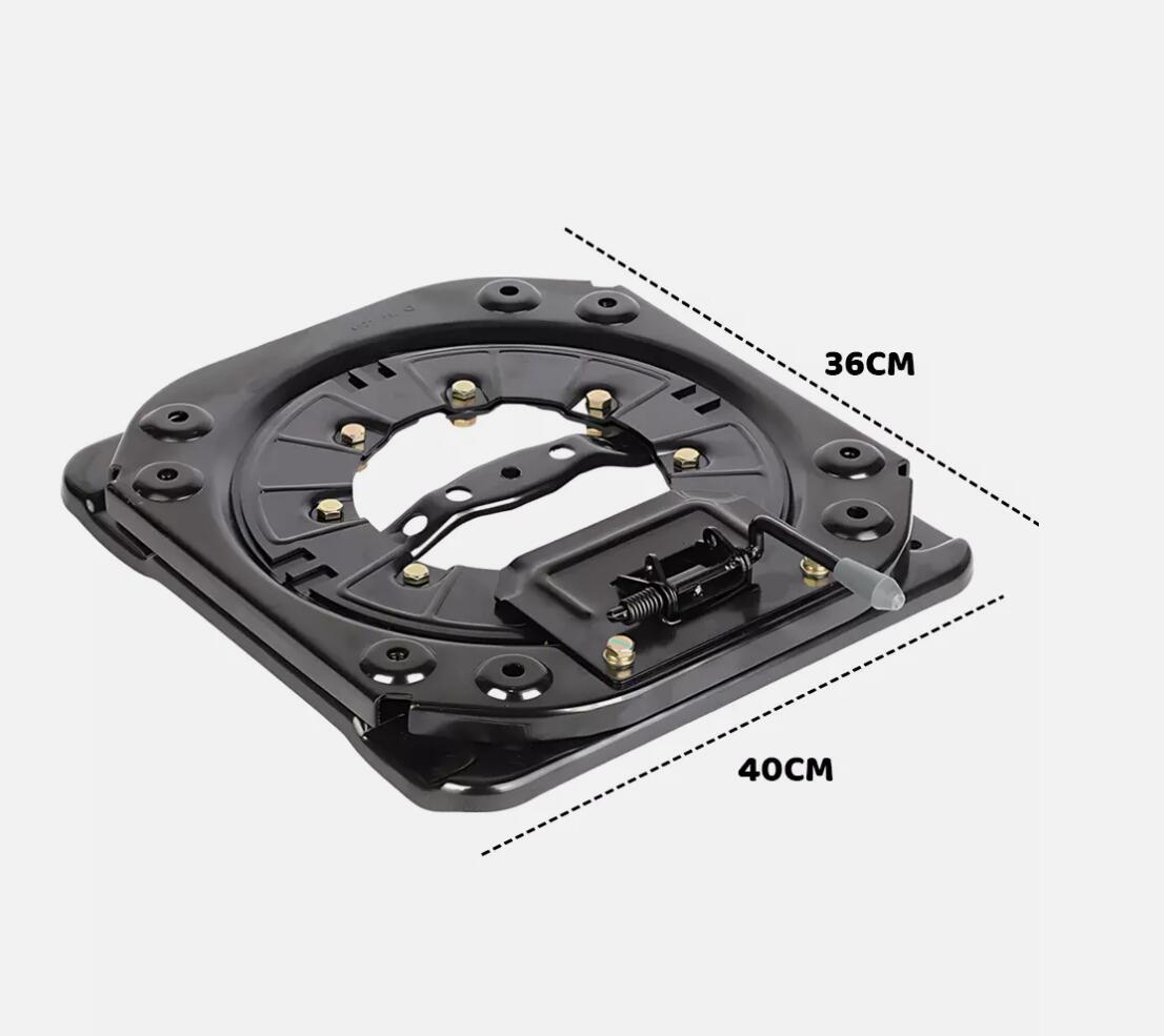 AU Swivel 4-way 15" 360° Heavy Duty Car Seat Turntable Base for RV Bus Mpv