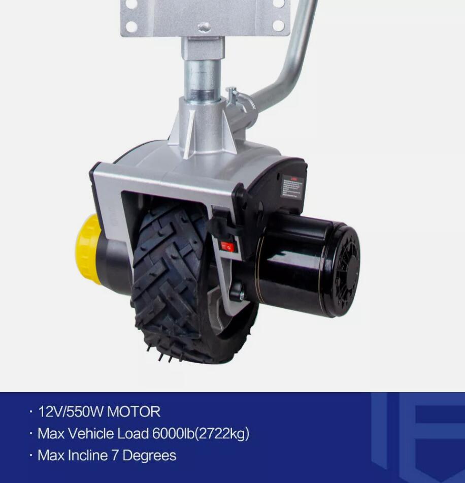 Heavy Duty 2722kg Capacity 550W Motorised Jockey Wheel Trailer Mover Caravan Boat