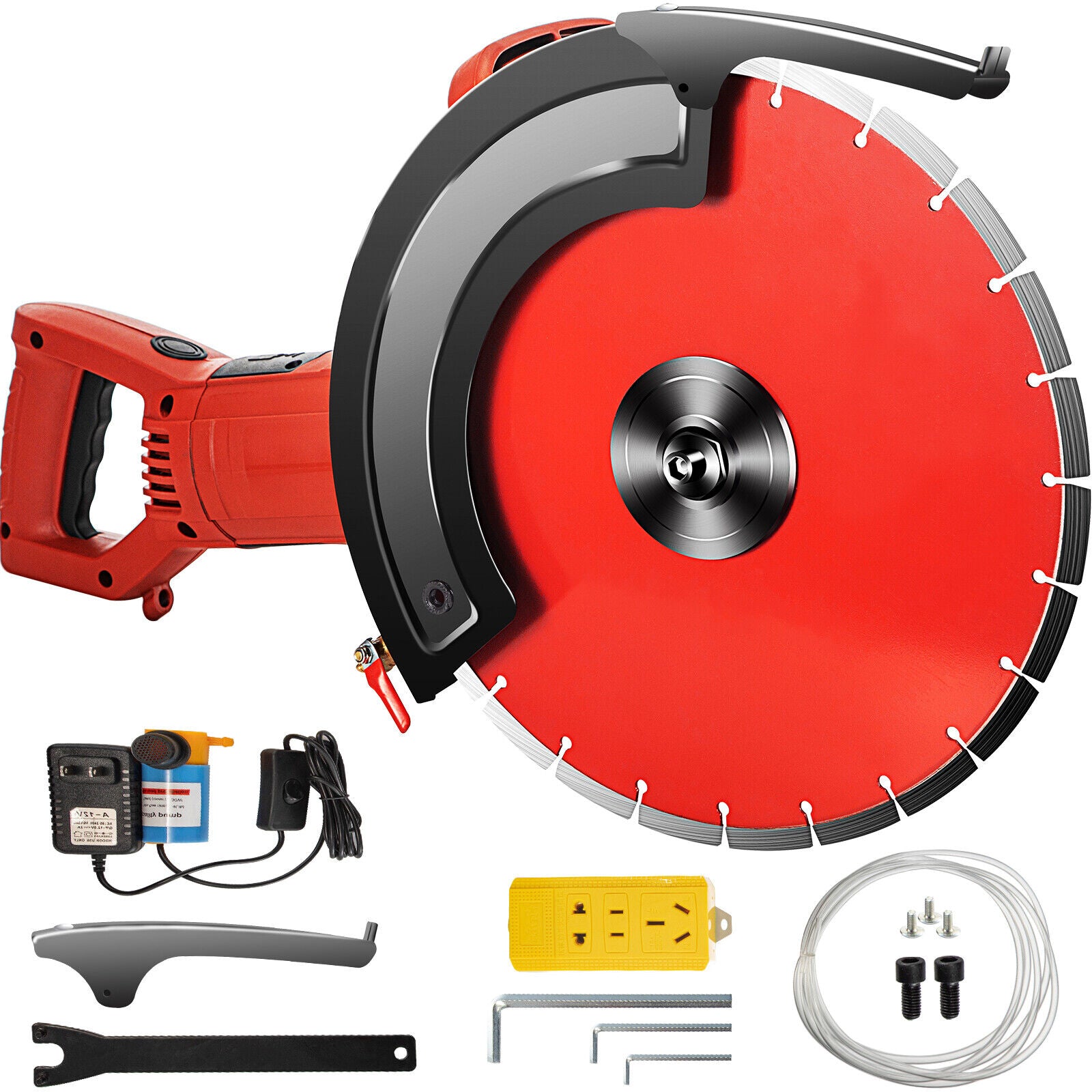 Electric Concrete Saw 355mm Cutter Wet Dry Demo Saw Masonry Saw