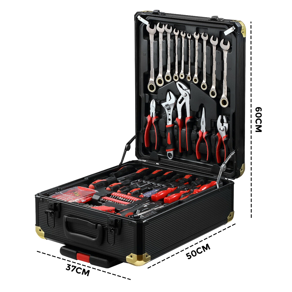 1375PCS DIY Tool Kit Case Trolley Portable Toolbox