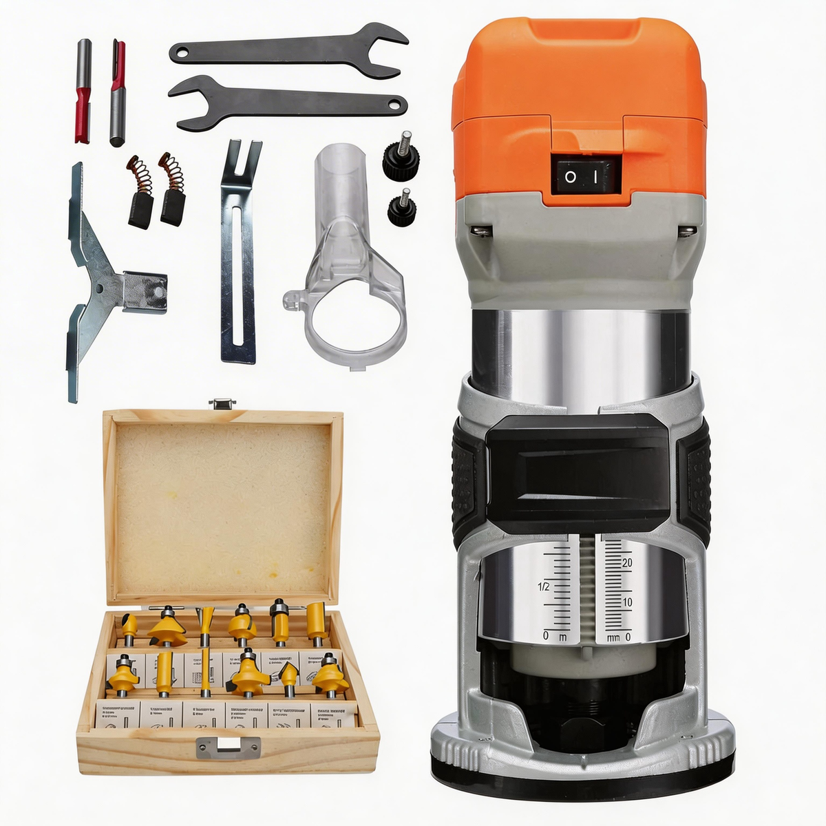Heavy Duty 30000RPM 800W 6 Speed Wood Trimmer Router Wood Router Tool ...
