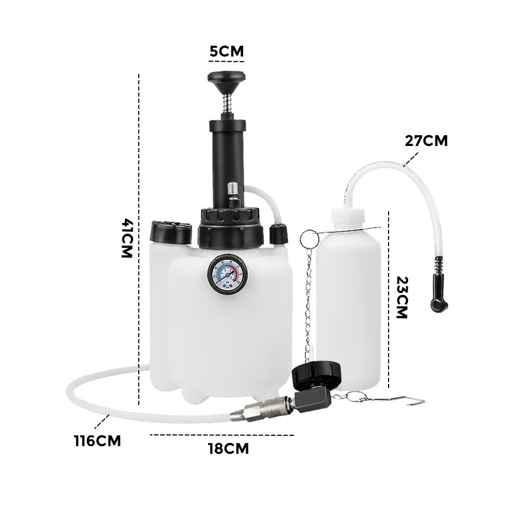 3L Brake Bleeder Clutch System Manual Pressure Tool Kit with E20 Adapter