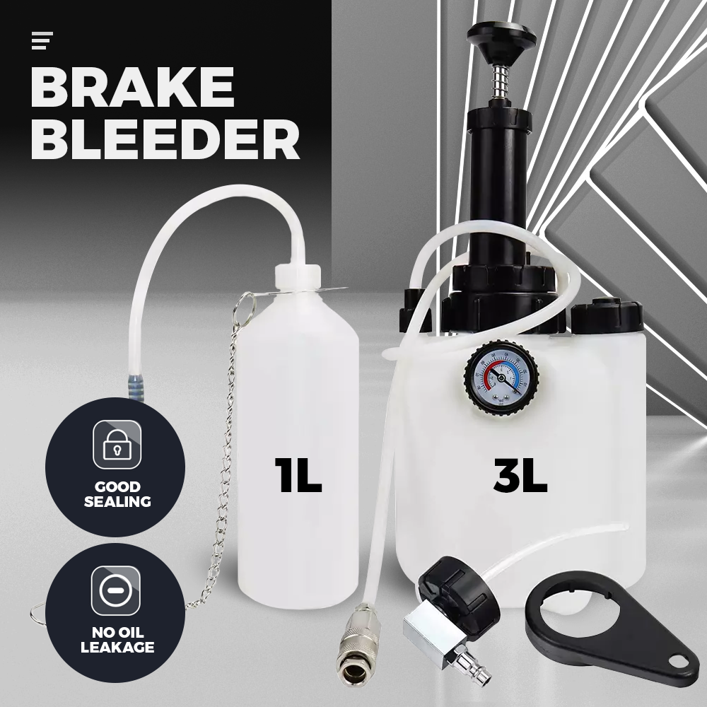 3L Brake Bleeder Clutch System Manual Pressure Tool Kit with E20 Adapter