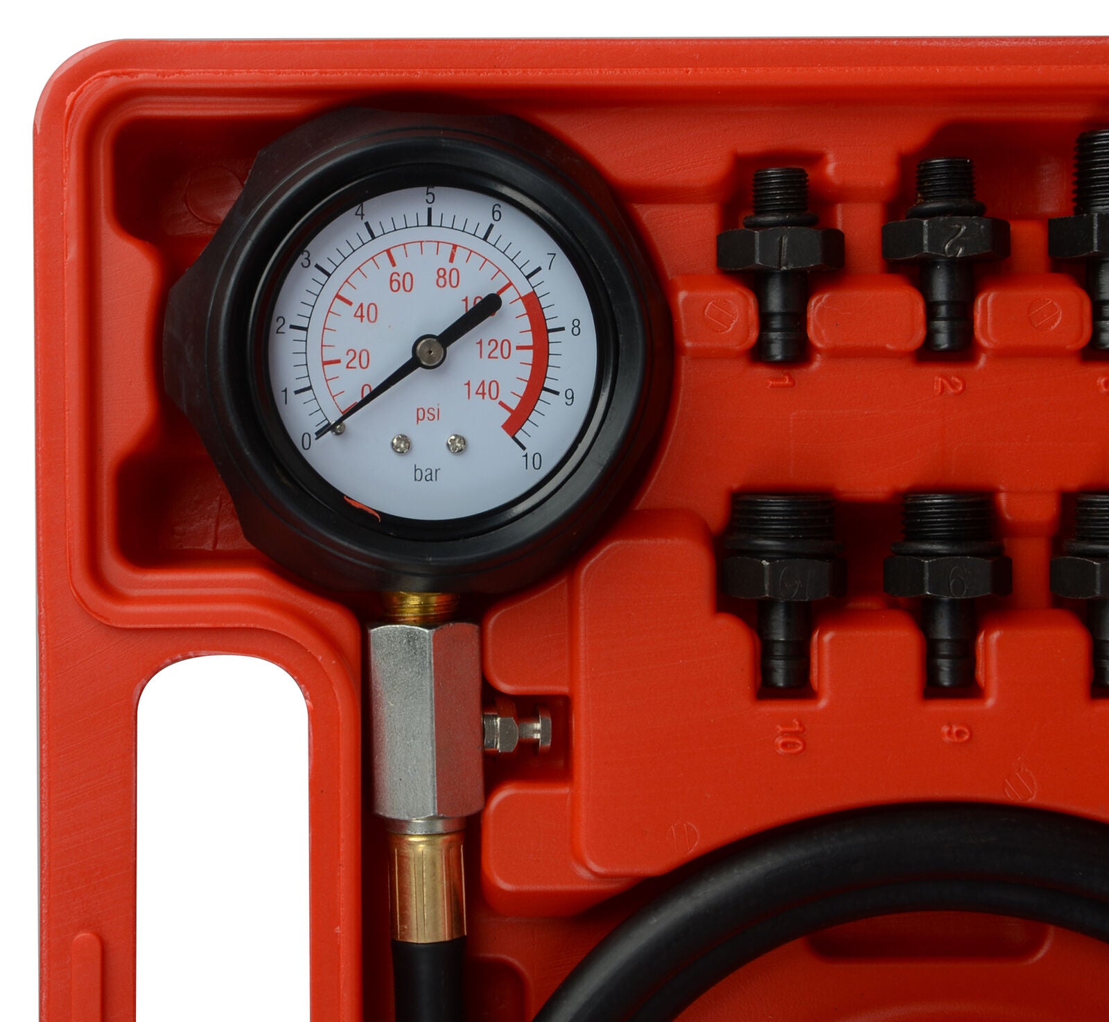 thumbnail image 2 of JIFETOR Oil Pressure Gauge Tester Kit Engine Transmission Fluid Test Tool Set 12PCS 2 of 10