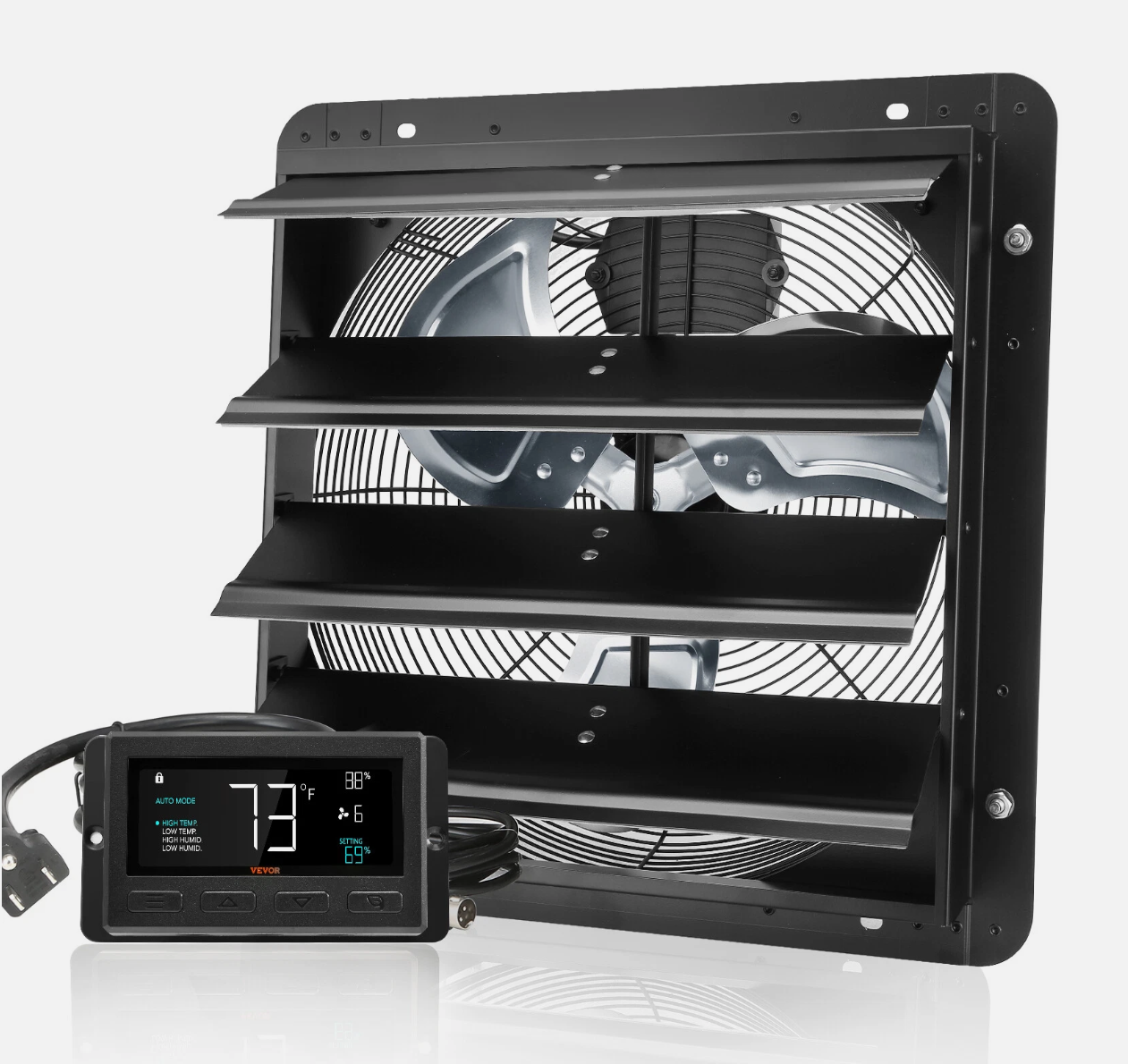 UPGRADED 406 mm Remote Control Shutter Exhaust Fan Shop Exhaust Fan Wa ...