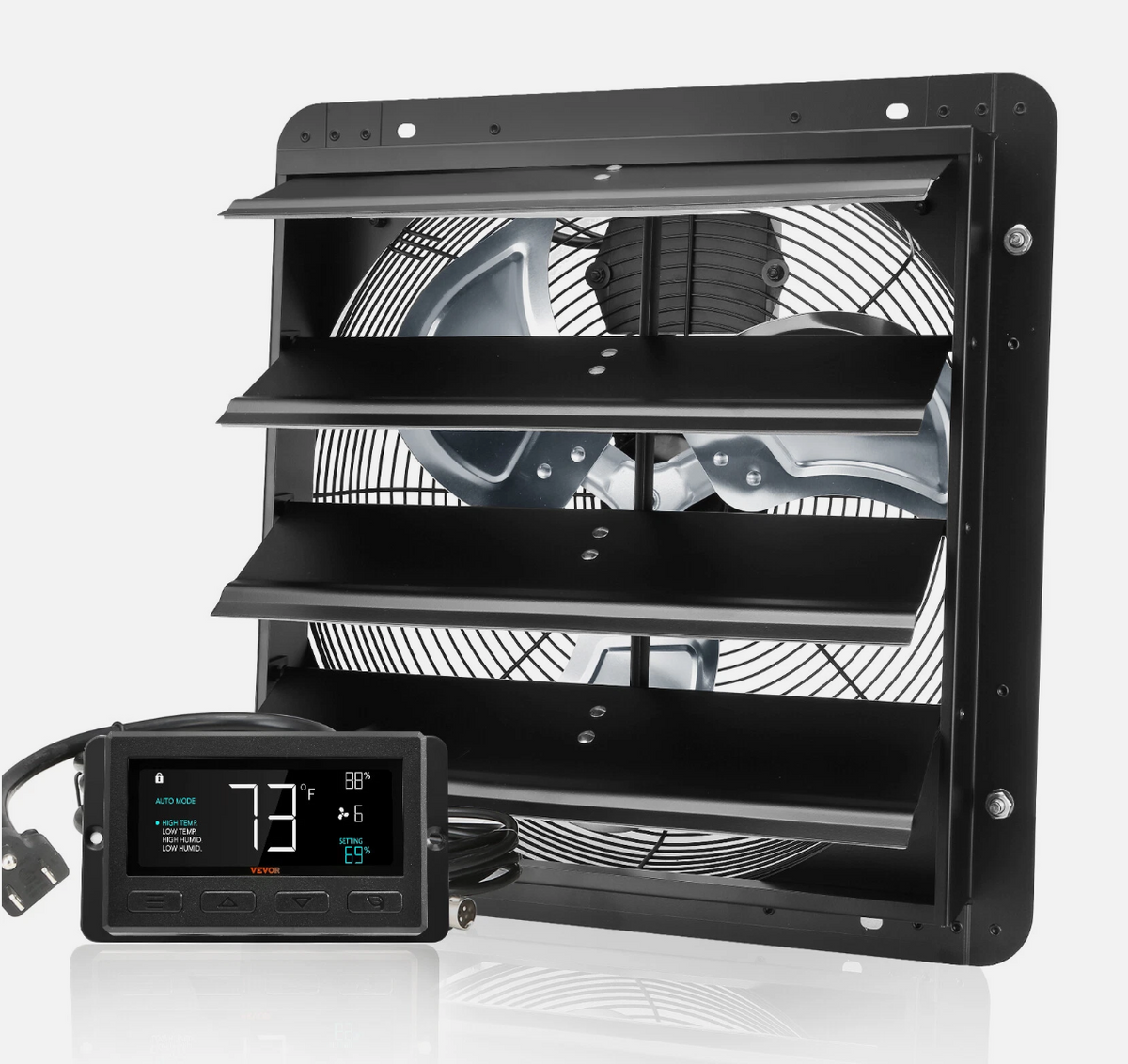 UPGRADED 406 mm Remote Control Shutter Exhaust Fan Shop Exhaust Fan Wa ...