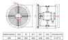 400mm 220v Factory Strong Silent Exhaust Fan Explosion-proof Axial Flow Fan