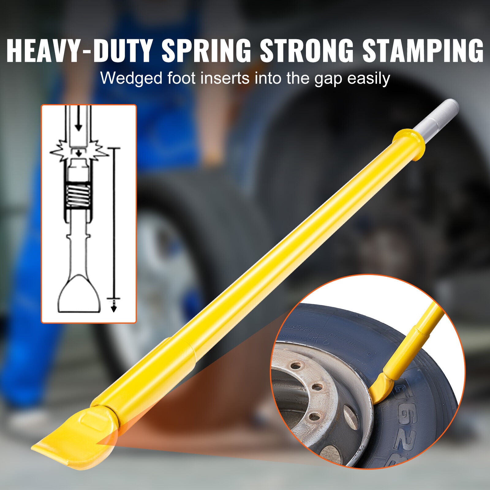 Heavy Duty Tire Bead Breaker Slide Hammer Ram Bar Impact for Car Truck Trailer