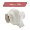 4 inch Ventilation Inline Fan Carbon Filter Duct Kit