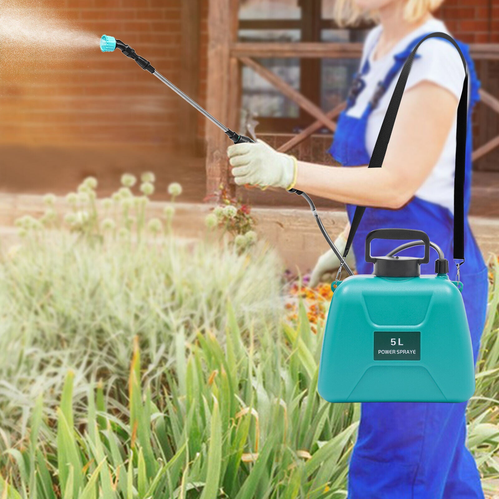 5L Battery Power Electric Weed Sprayer Rechargeable Backpack